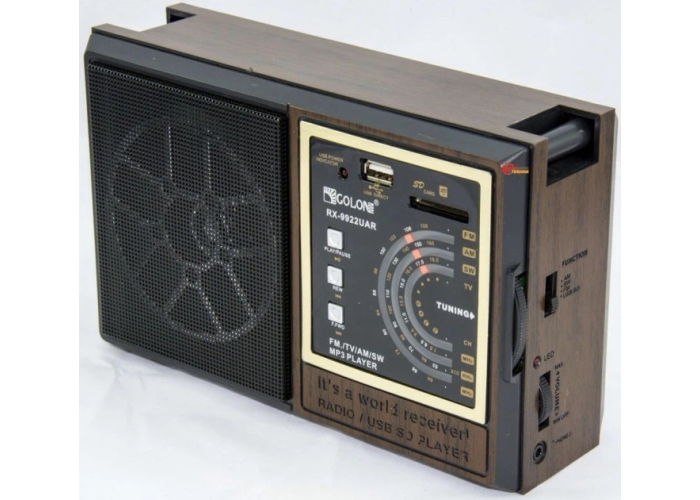 Радиоприёмник GOLON RX-9933UAR, FM/AM/SW/TV, USB/SD, MP3