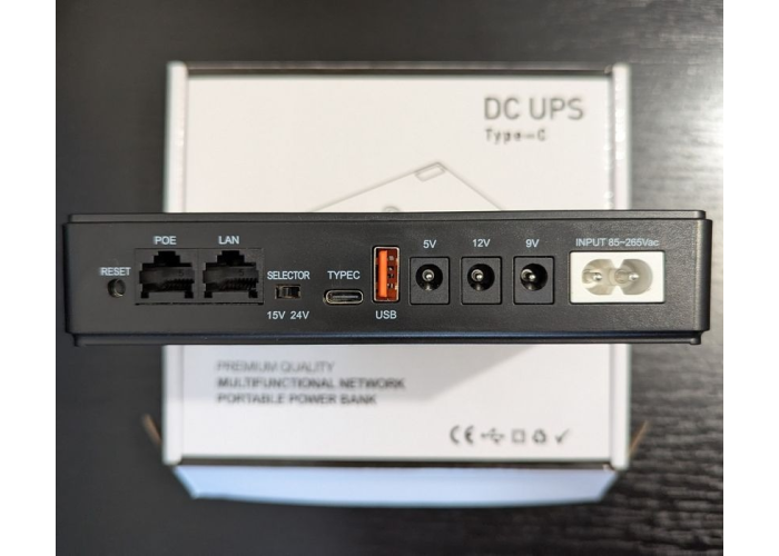 Источник бесперебойного питания для роутера DC1036L, Type-C, 11600 mAh, 36 W