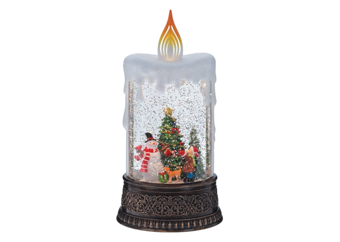 XMAS Новогодний ночник «Свеча со снеговиком» WDL-23016B