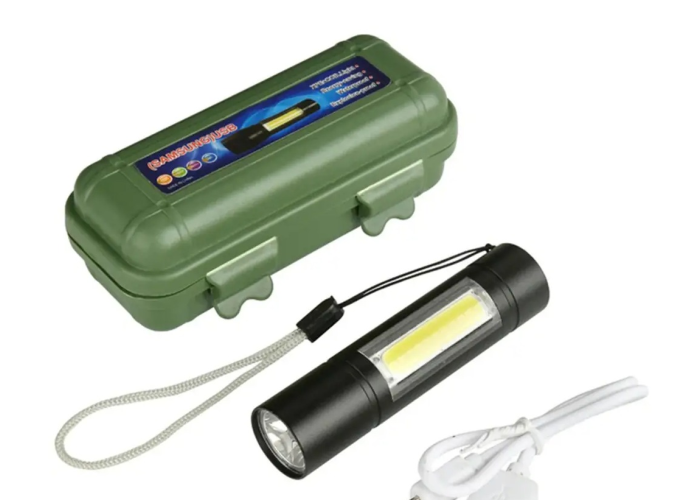 Ручной фонарь C805 с боковой LED-панелью