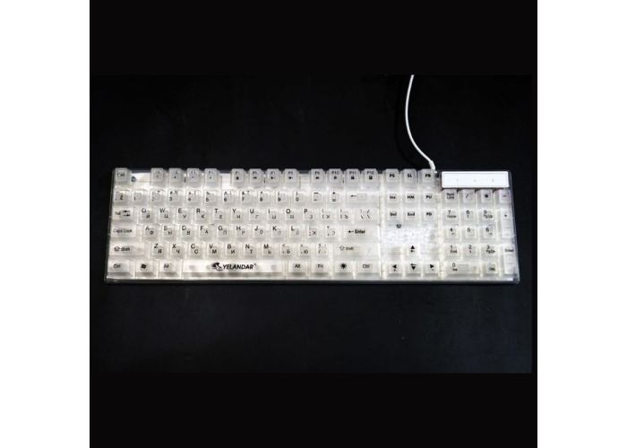 Прозрачная RGB игровая клавиатура K101, 104 клавиши, USB, YELANDAR AN-T20