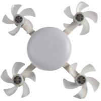 Вентилятор-лампа Drone Fan Light AT-4FD, E27, пульт, 3 режима света, 4 вентилятора