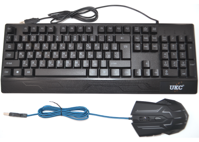 Клавиатура LED GAMING KEYBOARD+Mouse M-710 4958