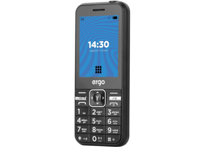 Мобильный телефон ERGO E281 Dual Sim Black