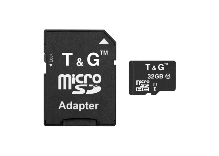 Карта памяти microSD 32 ГБ, Class 10, с адаптером SD