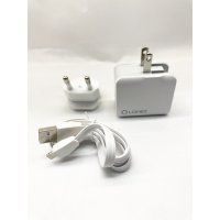 Сетевое зарядное устройство LDNIO A2203 (2.4A / 2 USB порта + кабель iPhone)