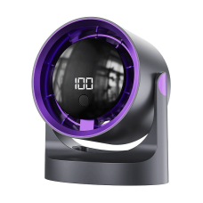 Вентилятор настольный/подвесной Desktop High-Speed Fan BY-001, аккумуляторный, дисплей