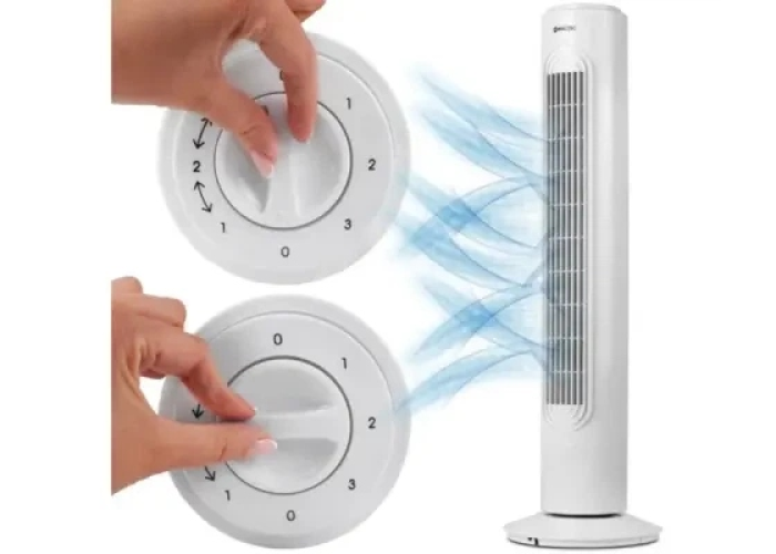 Вентилятор Domotec MS-1627, колонный напольный, 45 Вт