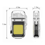 Зажигалка спиральная USB и Led фонарик 9258