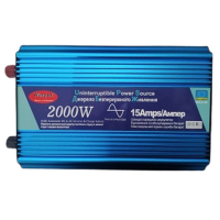 Преобразователь напряжения WX-2100, 2000 Вт, чистая синусоида, с функцией зарядки