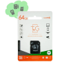 Карта памяти MicroSD с переходником 64 Gb