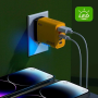 Сетевое зарядное устройство 240W, 2×USB + 3×Type-C, PD