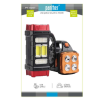Фонарь аккумуляторный Panther PT-8267 40 LED с солнечной панелью 1500 mAh Gold
