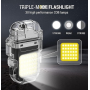 Зажигалка спиральная USB и Led фонарик 9258