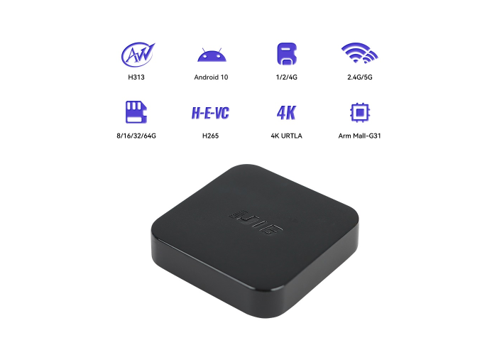 ТВ-приставка J16 Android 10, 2/8 ГБ, 4K, Wi-Fi 2.4/5 ГГц