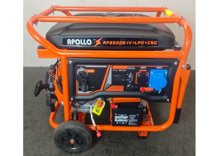 Мультитопливный генератор AP8500E-IV, 7,7 кВт, бензин/LPG/CNG, электростартер
