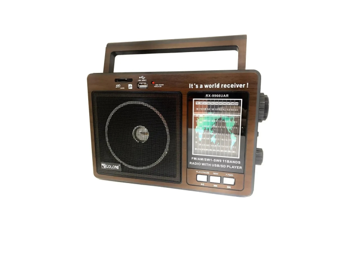 Радиоприёмник GOLON RX-9966UAR, FM/AM/SW1–SW9, USB/SD, MP3