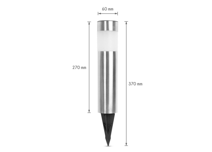 Садовый светильник на солнечной батарее 1A Pillar Light 8 WW, белый свет