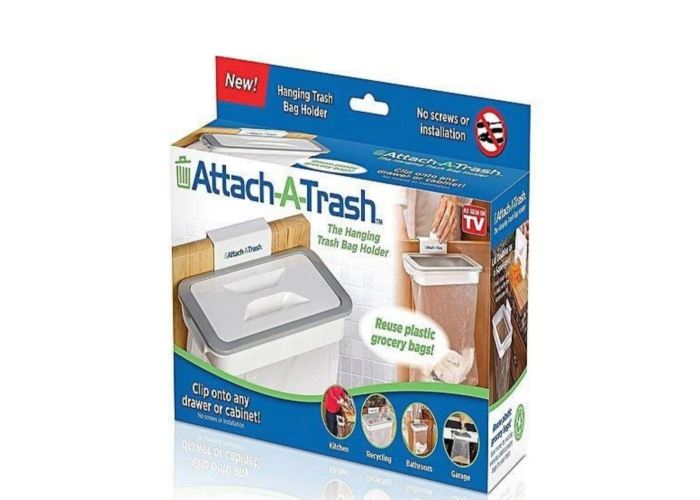 Держатель для мусорных пакетов навесной Attach-A-Trash на дверцу