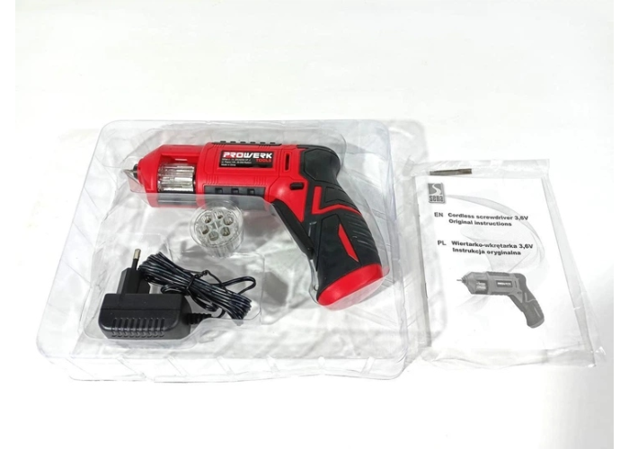 Аккумуляторная отвертка X-POWER KCS625-Z6B, 3.6V, 1300mAh