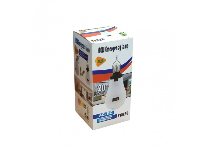 Аварийная светодиодная лампочка New Emergency Lamp Y6920, 20W, AC/DC, Type-C