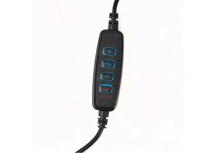 Кольцевая лампа QX-360, 14" (36 см), LED, 3 режима света, USB, крепление для штатива и телефона