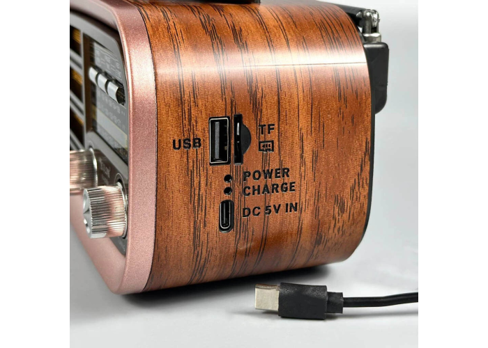 Радиоприёмник GOLON RX-BT638, Bluetooth, USB, SD, съёмный аккумулятор