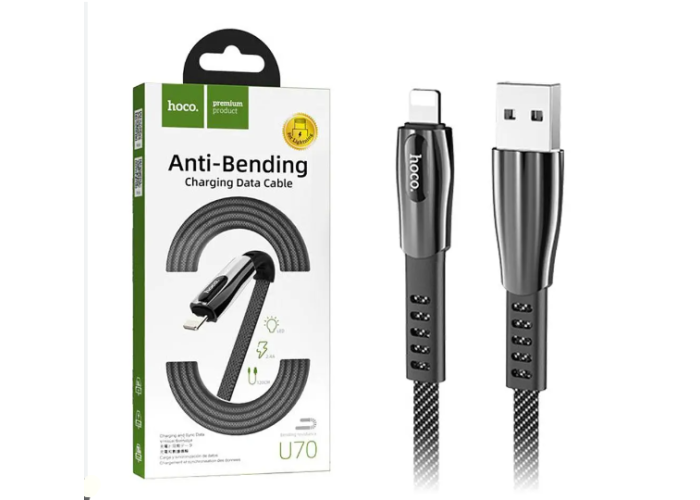 Кабель Lightning Hoco U70 Splendor 1.2 м (2.4 A)