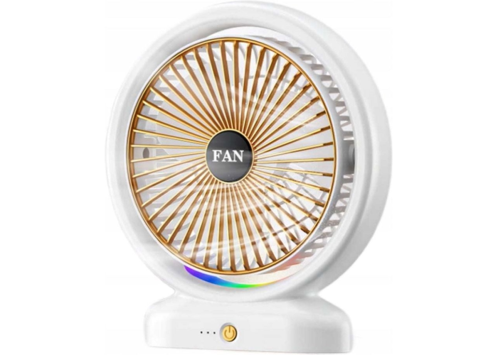 Вентилятор настольный Fantasy Color Fan F14, аккумуляторный, 3 режима, подсветка, Type-C