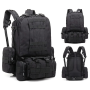 Модульный рюкзак с подсумками B08 Black, 55 л