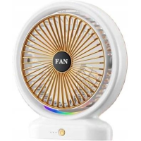 Вентилятор настольный Fantasy Color Fan F14, аккумуляторный, 3 режима, подсветка, Type-C