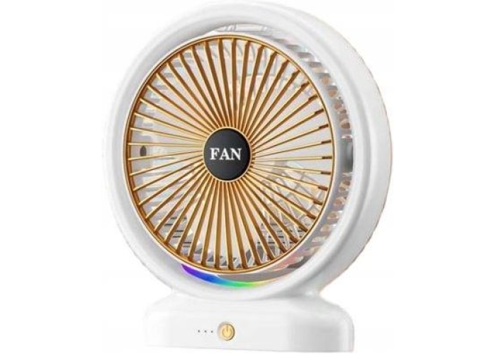 Вентилятор настольный Fantasy Color Fan F14, аккумуляторный, 3 режима, подсветка, Type-C