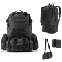 Модульный рюкзак с подсумками B08 Black, 55 л