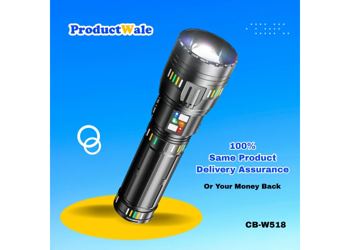 Фонарик ручной Bailong BL CB W518, аккумуляторный, LED