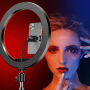 Кольцевая лампа MJ-36 RGB, 14" (36 см), мульти-режимная подсветка, USB