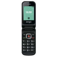 Мобильный телефон ERGO F241 Dual Sim Black, раскладушка