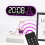 Настольные и настенные часы GH8021, с пультом управления, LED-дисплей, термометр