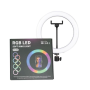 Кольцевая светодиодная лампа 33 см RGB LED RING MJ33
