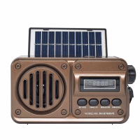 Радиоприёмник GOLON RX-BT499VS с Bluetooth, USB/microSD и солнечной панелью