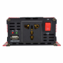 Преобразователь напряжения UKC KC-1000D 12V → 230V, 1000W, LCD, USB