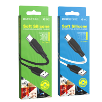 Кабель USB BOROFONE BX42 Encore silicone Type-C (3A) (1M)