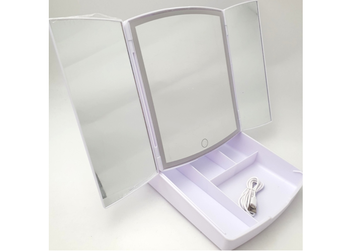 Настольное зеркало с подсветкой Led Mirror my fold away