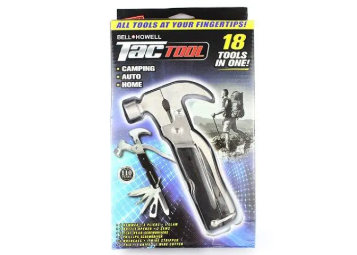 Многофункциональный молоток-гвоздик Bell HOWell Tac Tool 18 в 1
