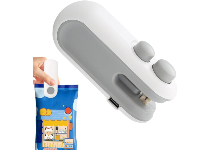 Портативный ручной запайщик пакетов, USB-зарядка, с ножом