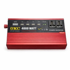 Преобразователь напряжения UKC 4000W 12V → 220V, автомобильный инвертор