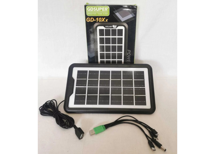 Портативна сонячна панель GD-10Xx (3W) c USB