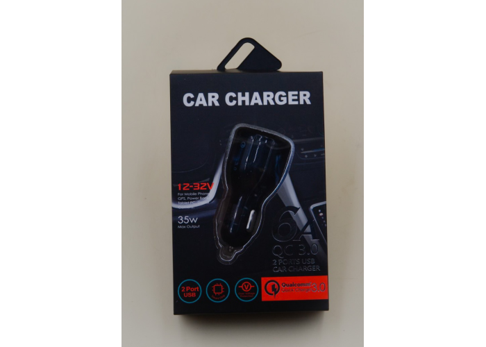 Автомобильное зарядное устройство QC 3.0 (6A) 681
