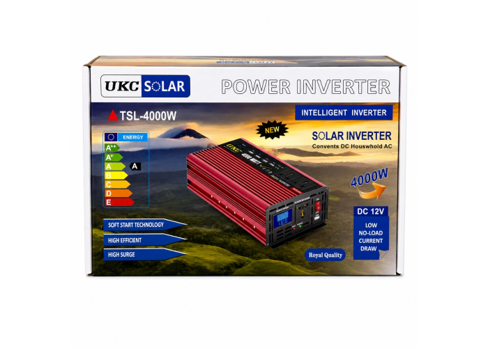 Преобразователь напряжения UKC 4000W 12V → 220V, автомобильный инвертор
