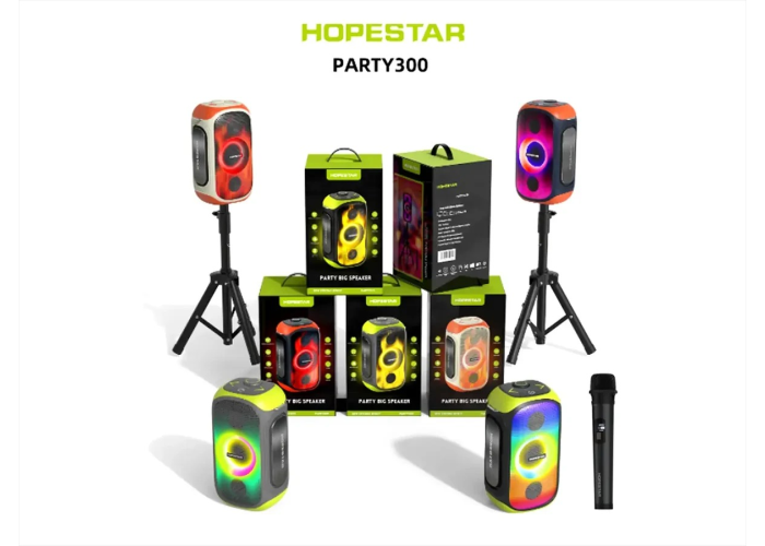 Портативная Bluetooth-колонка Hopestar Party300, 80 Вт, RGB, IPX5