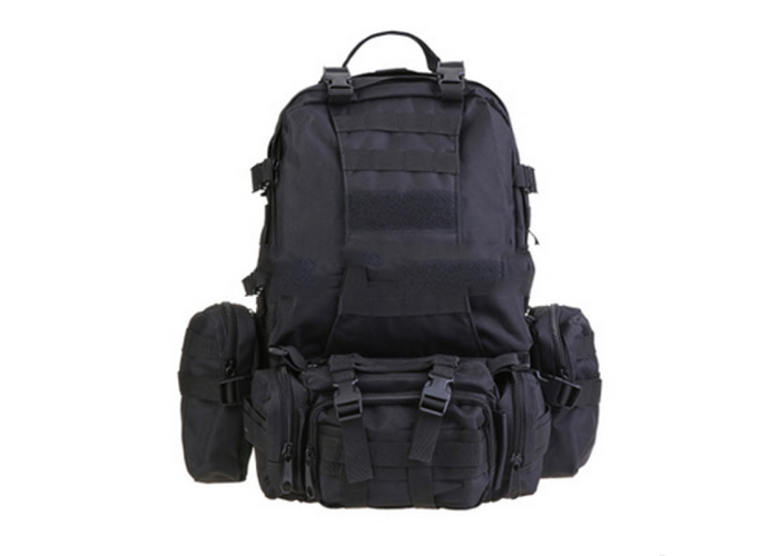 Модульный рюкзак с подсумками B08 Black, 55 л